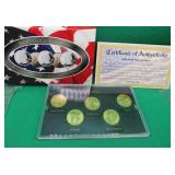 2000 GOLD Edition State Quarter Collection COA