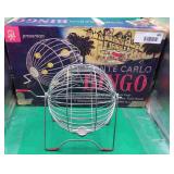 Vintage Monte Carlo Bingo Action Set W/ Metal Cage