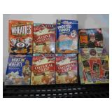 Sports Lot 8 Cerial Boxes Hockey Basketball Olympc