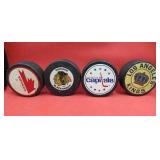 Retro Lot 4 Hockey Pucks Team Canada & NHL