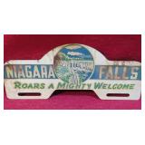 Vintgae Niagara Falls License Plate Topper RARE