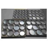 4 Boxes Liberty Aluminum Round Hobby Containers