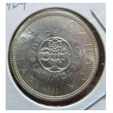 1964 Canada Silver One Dollar Quebec Centennial