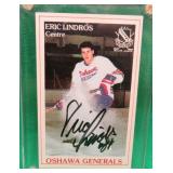 Eric Lindros SIGNED 1989-90 Oshawa Generals Police