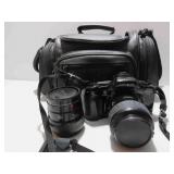 Minolta 7xi Maxxum Camera AF 80-200 Lens & Extras