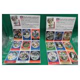 2x 1972 NFL Action Stamp Sheets 18x Stamps Harris