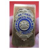 Retired Pennsylvania Game Protector Money Clip