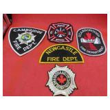 Fire Dept. Lot 5 Canada Uniform Patches Insignias