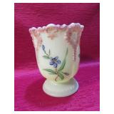 Antique Victorian Custard Glass Tarentum Vase OLD