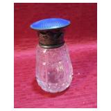 Antique Art Deco Scent Bottle Sterling Silver Lid