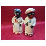 Vintage Americana Salt & Pepper Shakers Set OLD