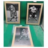3x 1944-1963 Beehive Photos Red Wings Peter Goegan