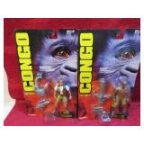 1995 Congo The Movie Lot 2 Action Figures MOC