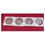 USA Coin Lot 1976 Dollar & 3 Kennedy Halfs NICE