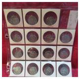 1968 to 1976 Lot 16 Canada 50 Cent Coins NICE!