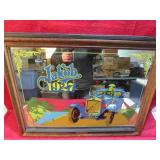 Large Bar Mirror Volvo Jacob Antique Car Motif Art