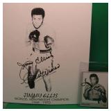 Jimmy Ellis SIGNED 8x10 & Card Heavyweight Champ