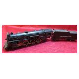 Vintage American Flyer Locomotive 290 w Tender OLD