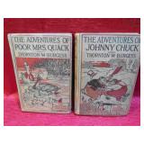 1920's Lot 2 Thornton W Burgess Childrens Books