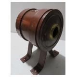 Vintage Unknown Metal Can on Stand Marked CN