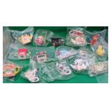 15x Sealed Red Rose Ceramic Figures Vintage