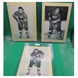 3x 1944-1963 Beehive Photos Red Wings Bill Dineen+