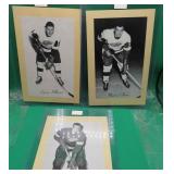 3x 1944-1963 Beehive Photos Red Wings Glen Skov +