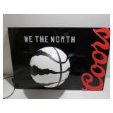 Coors Light Raptors 3D LED Beer Sign New in Box