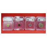 Graded Coin Lot 4 ICG Genuine w Macau Estonia++