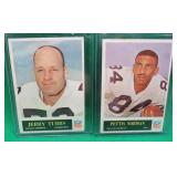 2x 1965 Topps Football Jerry Tubbs & Pettis Norman