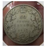 1917 Canada Silver Cent Antique Coin Old Money