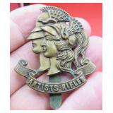 WWII Artists Rifles 28th London Regt. Cap Badge