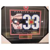 Patrick Roy Framed 18x14' Seat From Montreal Forum