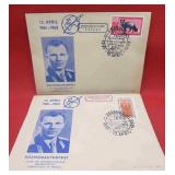 1963 Soviet Space Lot 2 Cosmonaut Postal Covers