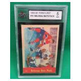 Jean Beliveau Bats Puck 1955-56 Parkhurst KSA 5.0