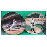 Joe Dimaggio & Lou Gehrig #'d Collector Plate 1993