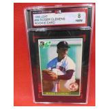 1985 Roger Clemens Graded Rookie Baseball Card 8
