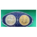 2x Coin Set Minted In Ontario In Holder Canada