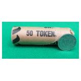 Approx 30 TTC Tokens Still In Original Roll Vintag