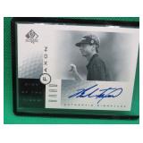 Brad Faxon SIGNED 2001 SP Authentic Golf Card #BF