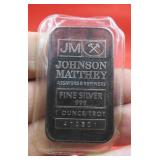 Fine Silver .999 Ounce Troy Ingot Bar JM Canada