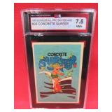1978 Donruss Skateboard Graded Concrete Surfer 7.5