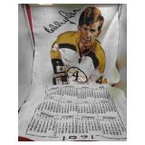 1971 Bobby Orr Boston Bruins Linen Cloth Calendar