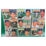 9x 1956 Topps Baseball Cards Chiti Susce Stone ++