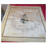 Vintage Asian Silk Embroidery Painted Photo Art