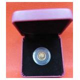 2012 Canada Mint 1/25 Ounce Pure Gold Coin w Case
