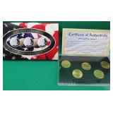 2001 Gold Mint USA State Quarter Edition Set