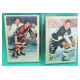 2x 1953-54 Parkhurst John Pierson 88 Gus Bodnar 75