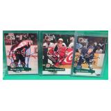 3x Signed Hockey Cards Stevens Shanahan Leetch
