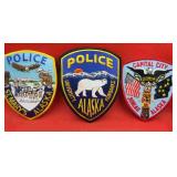 Alaska USA Police Lot 3 Uniform Patches NICE!